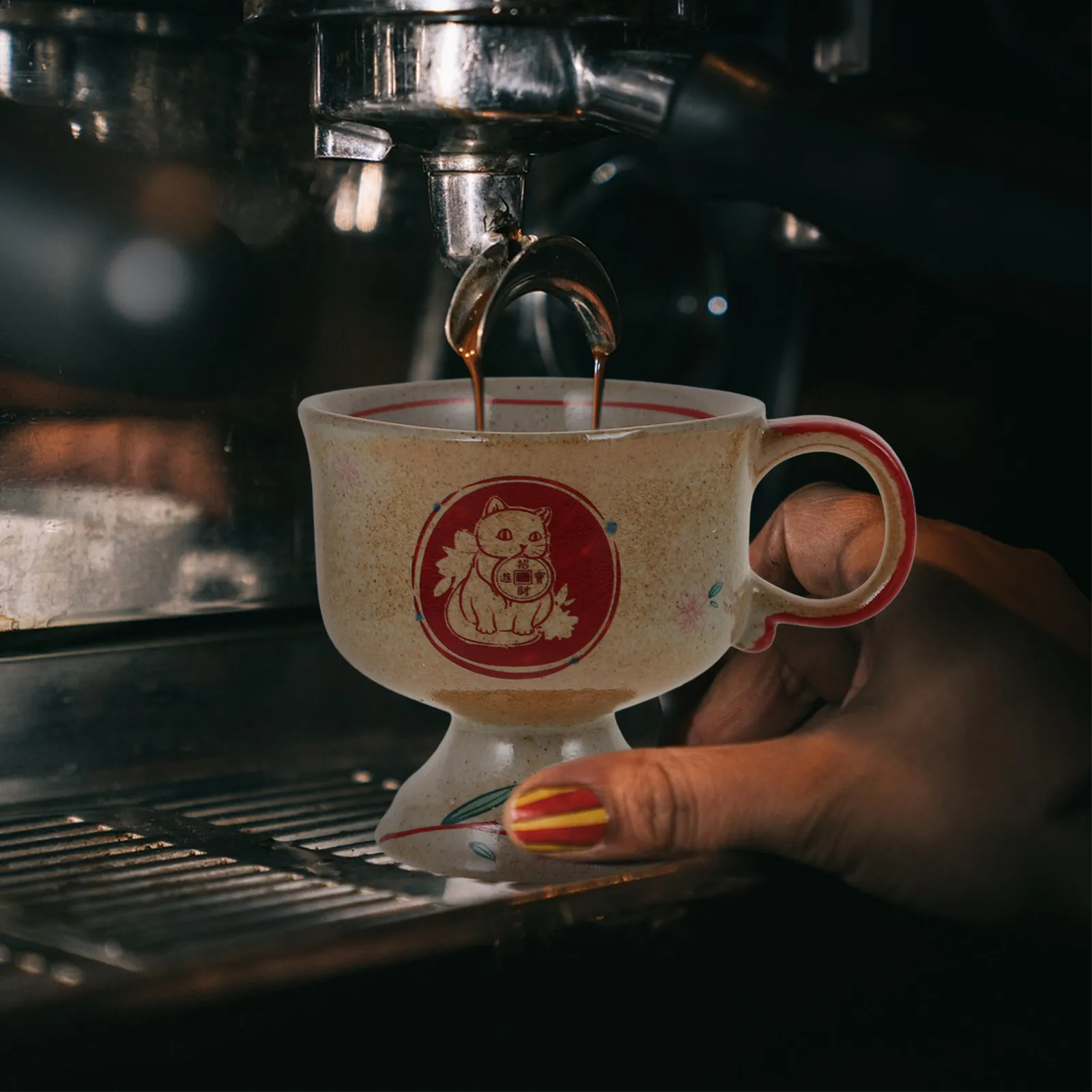 Ceramic Tea Cup Retro Japanese Style Kung Fu Teaware High Foot Design Ergonomic Handle Fragrance Aroma Enhancing Tea Drinking
Ceramic Tea Cup Retro Japanese Style Kung Fu Teaware High Foot Design Ergonomic Handle Fragrance Aroma Enhancing Tea Drinking