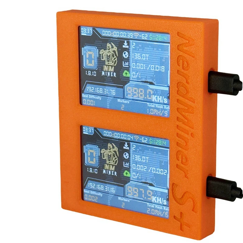 2X1060KH/S Nerdminer S+ Двойные экраны Solo Miner BTC ETH Дисплей цены/изготовителя/время Win 3,125 BTC Crypto-ELEC
2X1060KH/S Nerdminer S+ Двойные экраны Solo Miner BTC ETH Дисплей цены/изготовителя/время Win 3,125 BTC Crypto-ELEC