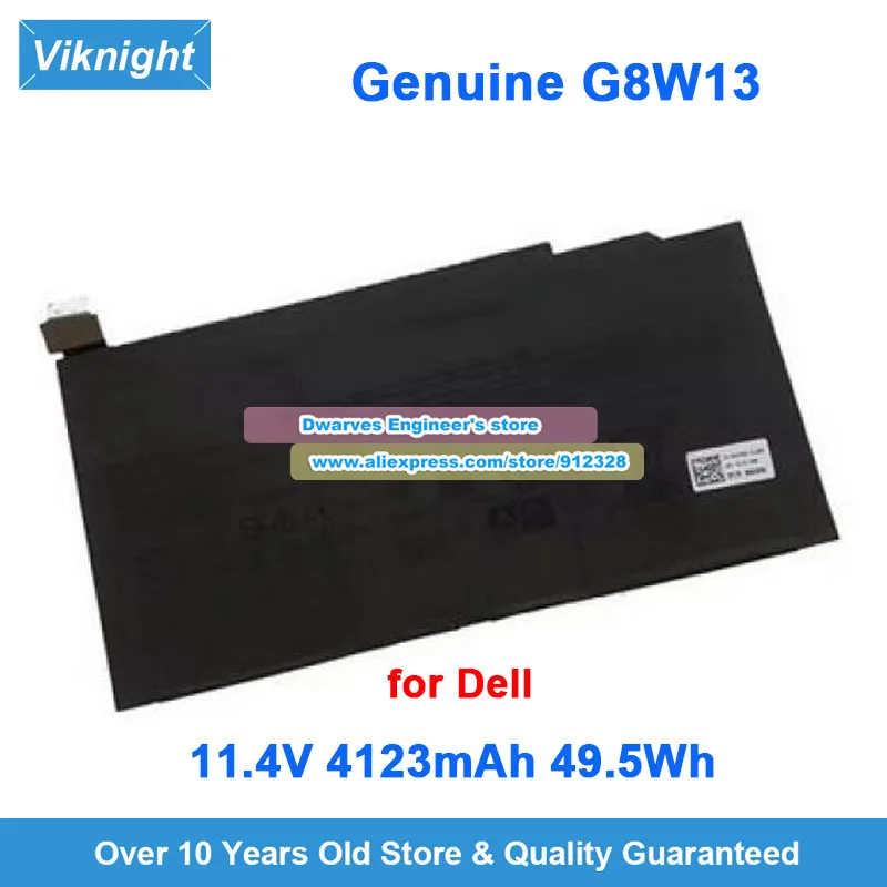 Оригинальный аккумулятор G8W13 07HFP9 11,4 В 4123 мАч 49,5 Втч для Dell XPS 9315 2 в 1
Оригинальный аккумулятор G8W13 07HFP9 11,4 В 4123 мАч 49,5 Втч для Dell XPS 9315 2 в 1