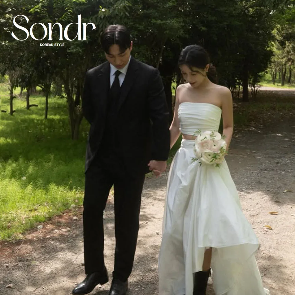 Sondr Pastrol 2 Pieces Korean Wedding Party Dress Strapless Satin Photo Shoot Bridal Reception Gown Customized웨딩드레스
Sondr Pastrol 2 Pieces Korean Wedding Party Dress Strapless Satin Photo Shoot Bridal Reception Gown Customized웨딩드레스