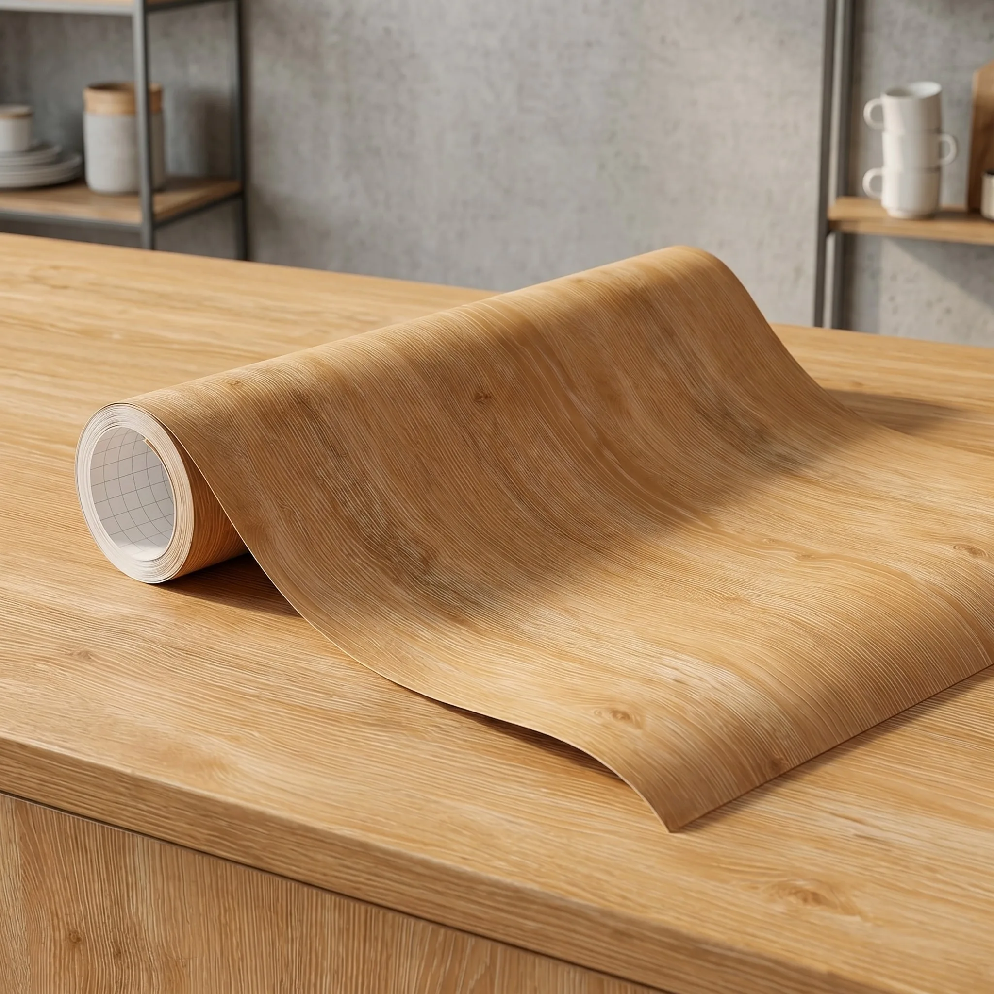 1 Roll Wood Grain Self Adhesive Wallpaper PVC Oil-proof Sticker for Kitchen Countertop Cabinet Table Wall Renovation
1 Roll Wood Grain Self Adhesive Wallpaper PVC Oil-proof Sticker for Kitchen Countertop Cabinet Table Wall Renovation