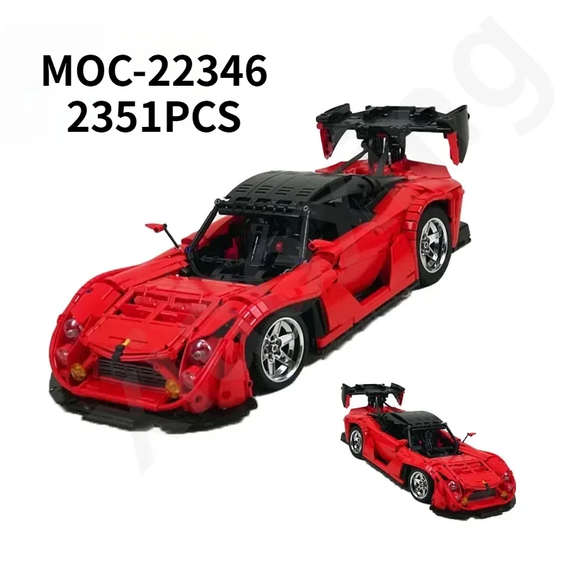 New MOC-22346 Red Supercar Oversized Rear Wings Big Wings Assembling building block models Adult and Children Toy Gift Ornaments
New MOC-22346 Red Supercar Oversized Rear Wings Big Wings Assembling building block models Adult and Children Toy Gift Ornaments