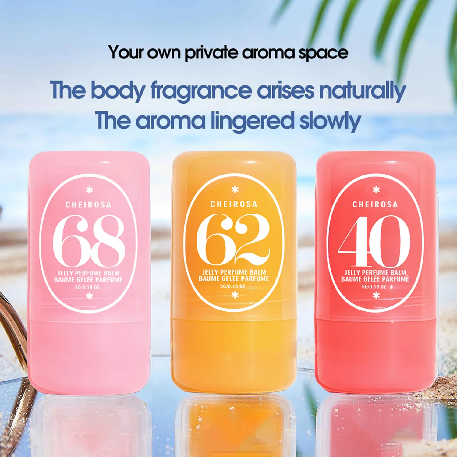 Jelly Solid Perfume Balm Set – 3 Scents Long Lasting Fresh Light Scent Portable Travel Size Deodorant Balm for Men & Women
Jelly Solid Perfume Balm Set – 3 Scents Long Lasting Fresh Light Scent Portable Travel Size Deodorant Balm for Men & Women