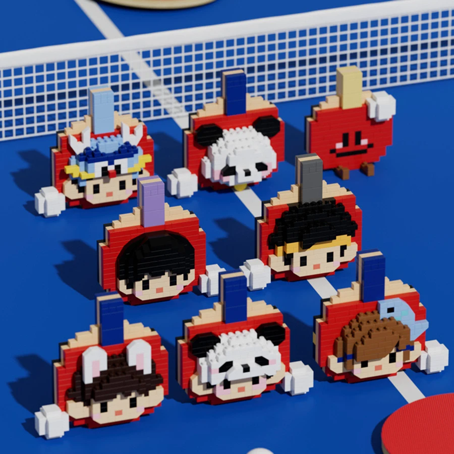 Creative table tennis racket building blocks, cute racket shapes, micro-particle assembly building blocks, desktop ornaments
Creative table tennis racket building blocks, cute racket shapes, micro-particle assembly building blocks, desktop ornaments