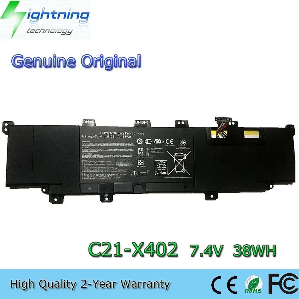 Brand New Original C21-X402 7.4V 38Wh Laptop Battery for Asus VivoBook X402 X402C X402CA
Brand New Original C21-X402 7.4V 38Wh Laptop Battery for Asus VivoBook X402 X402C X402CA