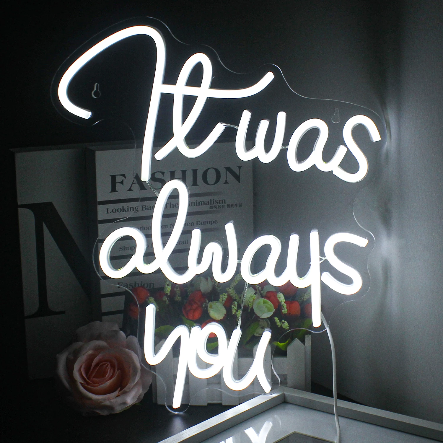 It Was Always You Led Neon Sign USB Powered Acrylic Light For Wall Decor Wedding Engagement Valentine's Day Led Neon Sign
It Was Always You Led Neon Sign USB Powered Acrylic Light For Wall Decor Wedding Engagement Valentine's Day Led Neon Sign