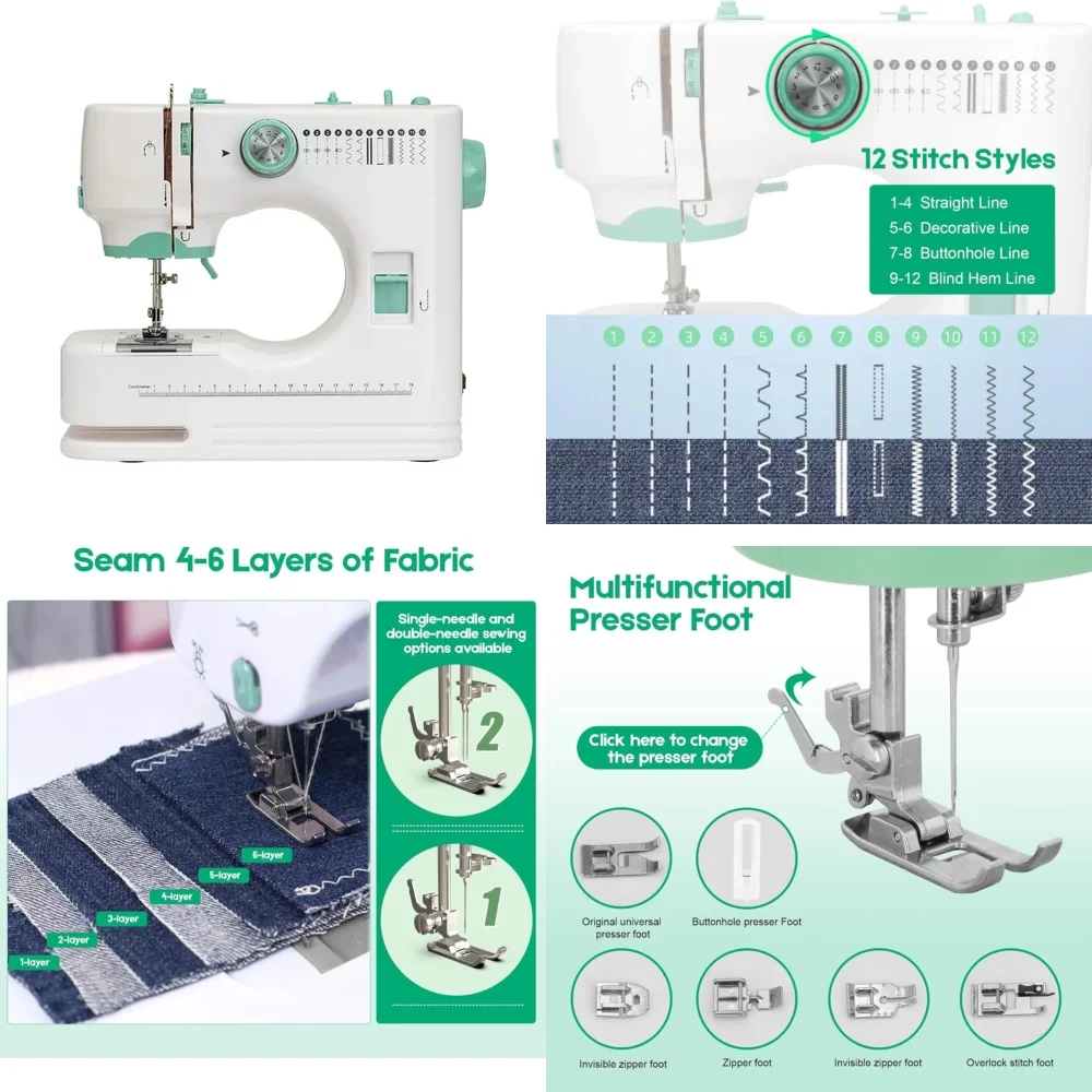 (2026)hotPortable Electric Mini Sewing Machine with 12 Built-in Stitches Overlock Small Sewing Machine for Clothes Beg
(2026)hotPortable Electric Mini Sewing Machine with 12 Built-in Stitches Overlock Small Sewing Machine for Clothes Beg