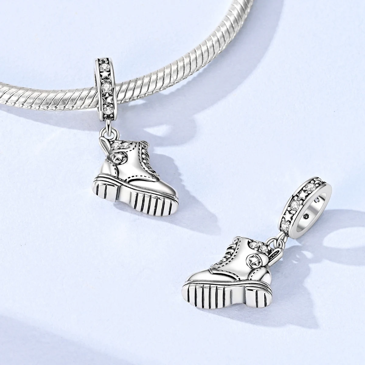 925 Sterling Silver Charm Pendant Fit Bracelet Beads Diy For Woman Ski Boots Fashion Jewelry
925 Sterling Silver Charm Pendant Fit Bracelet Beads Diy For Woman Ski Boots Fashion Jewelry