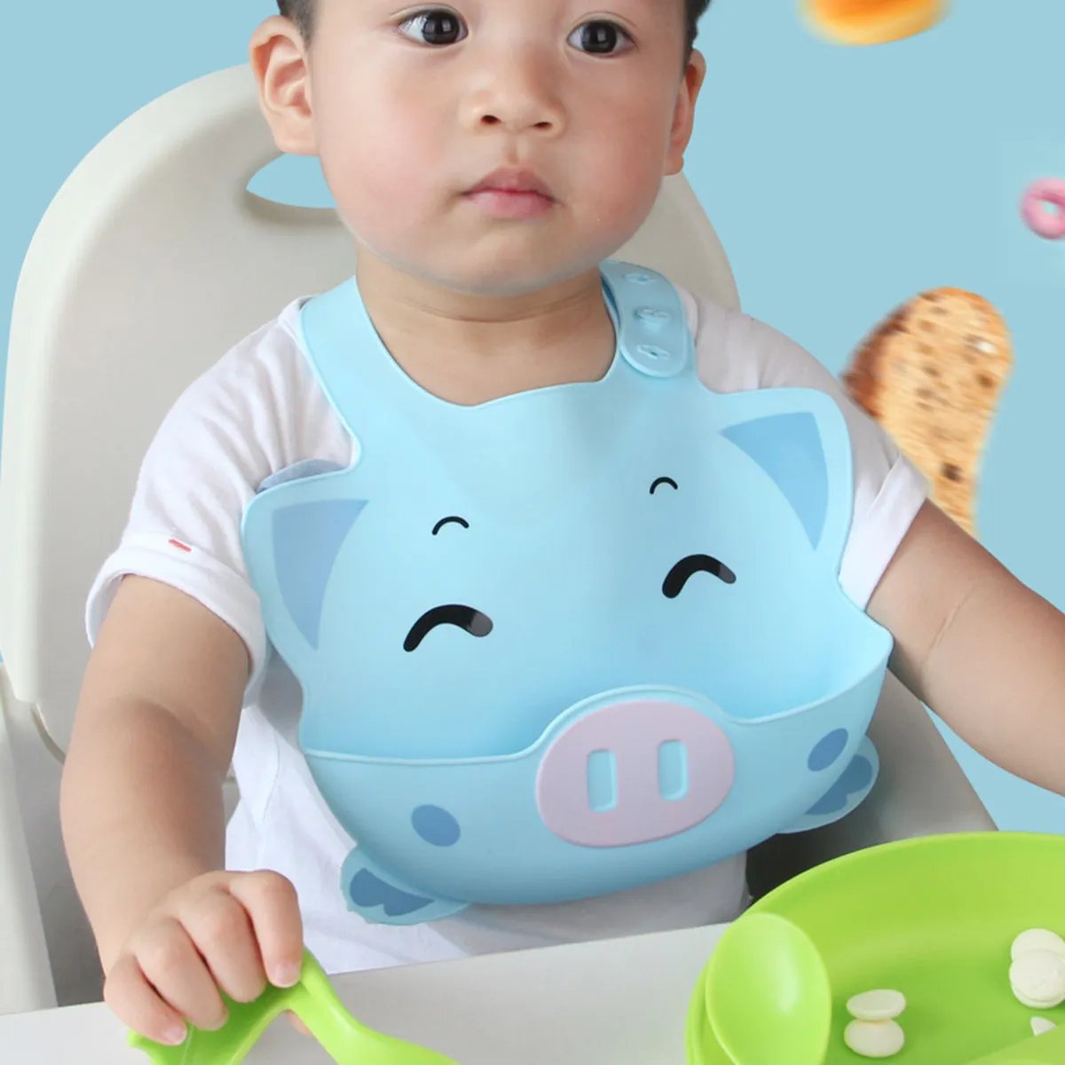 1 шт. водонепроницаемый силиконовый нагрудник для малышей с мультяшным рисунком свинки, для кормления и сбора слюны, аксессуары для ухода за ребенком для домашнего использования
1 шт. водонепроницаемый силиконовый нагрудник для малышей с мультяшным рисунком свинки, для кормления и сбора слюны, аксессуары для ухода за ребенком для домашнего использования