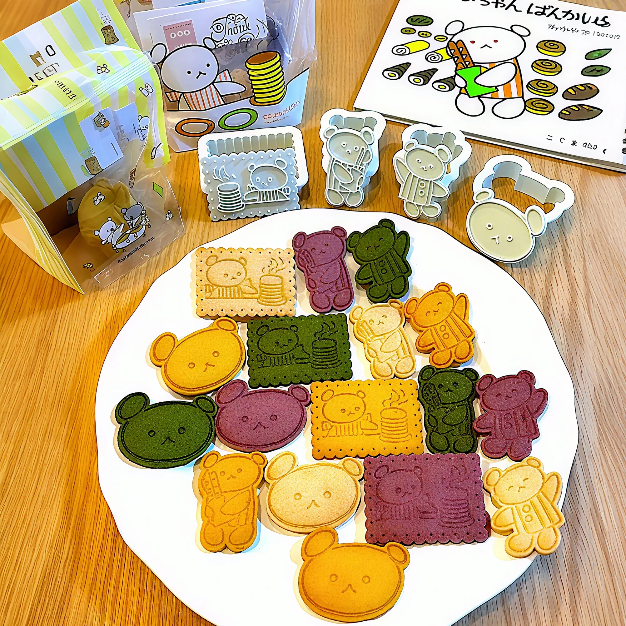 4Pcs 3D Cute Cartoon Bear Cookie Cutter Creative Biscuit Stamp Icing Fondant Pastry molds Cake DIY Decor Baking Supplies
4Pcs 3D Cute Cartoon Bear Cookie Cutter Creative Biscuit Stamp Icing Fondant Pastry molds Cake DIY Decor Baking Supplies