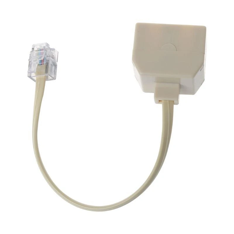 62KA 1 Male RJ11 Plug to 2 Female Adapter for Telephone Wire Cat3 6P4C Connector 1 to 2 Terminals
62KA 1 Male RJ11 Plug to 2 Female Adapter for Telephone Wire Cat3 6P4C Connector 1 to 2 Terminals