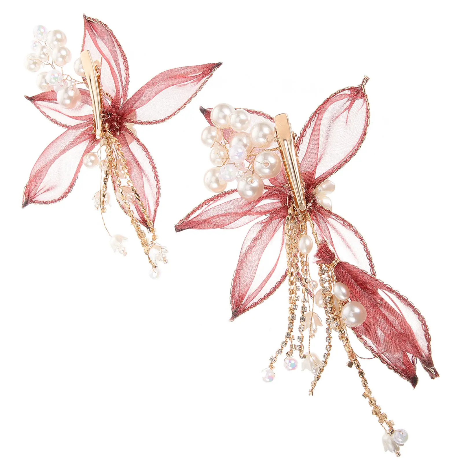 2Pcs Flower Tassel Hair Clips Delicate Hairpins for Women Girls Wedding Party Prom Birthday Hair Accessories Flower Clip
2Pcs Flower Tassel Hair Clips Delicate Hairpins for Women Girls Wedding Party Prom Birthday Hair Accessories Flower Clip
