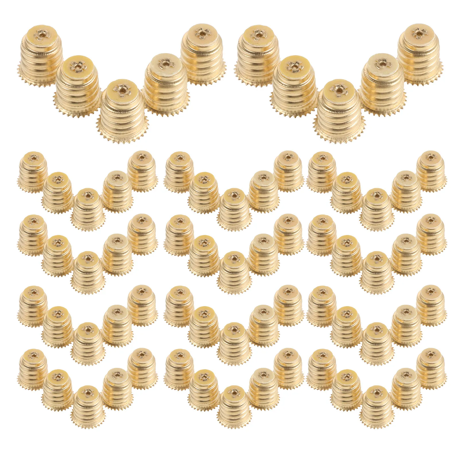 100Pcs E12 Brass Lamp Cap with Flange Threaded Screw Shell for Chandelier Socket Repair Decorative Candelabra Light Bulb Holder
100Pcs E12 Brass Lamp Cap with Flange Threaded Screw Shell for Chandelier Socket Repair Decorative Candelabra Light Bulb Holder