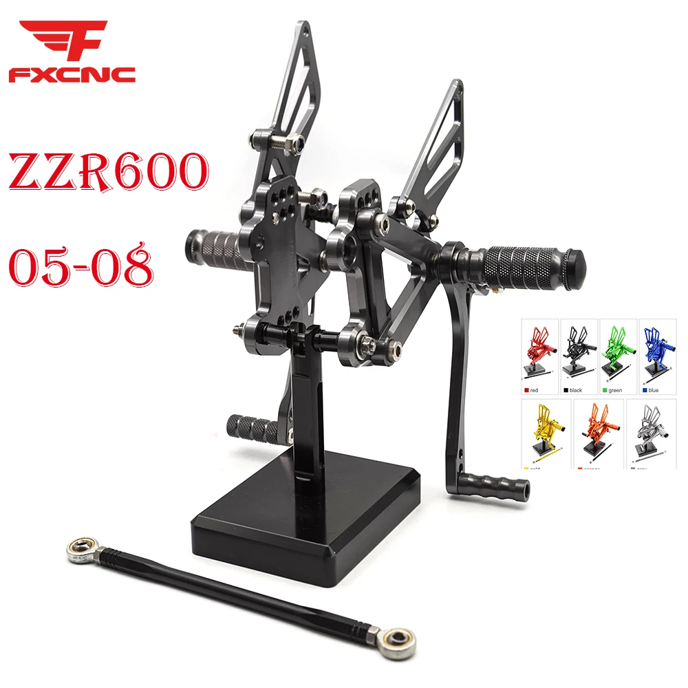 For KAWASAKI ZZR600 ZZR 600 2005-2008 2007 2006 Motorcycle Rearset Footrest Footpeg CNC Aluminum Alloy Pedal Foot peg Rear Set
For KAWASAKI ZZR600 ZZR 600 2005-2008 2007 2006 Motorcycle Rearset Footrest Footpeg CNC Aluminum Alloy Pedal Foot peg Rear Set