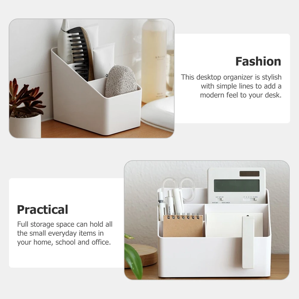 2pcs Desktop Storage Box Multi-Functional 3-Compartment Organizer Pen Brush Holder For Office Home Use
2pcs Desktop Storage Box Multi-Functional 3-Compartment Organizer Pen Brush Holder For Office Home Use