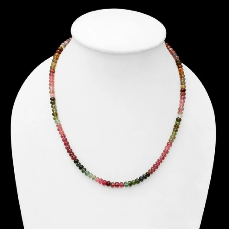 Nature Watermelon Tourmaline Smooth Rondelle Gemstone Beads Women Necklace 18''
Nature Watermelon Tourmaline Smooth Rondelle Gemstone Beads Women Necklace 18''