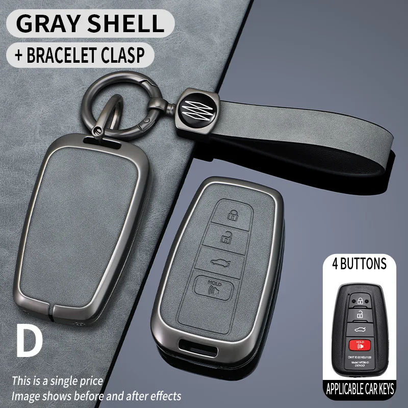 Alloy Leather Car Key Case Cover Shell Fob For Toyota Prius Camry Corolla CHR C-HR RAV4 Land Cruiser Prado Keychain Accessories
Alloy Leather Car Key Case Cover Shell Fob For Toyota Prius Camry Corolla CHR C-HR RAV4 Land Cruiser Prado Keychain Accessories