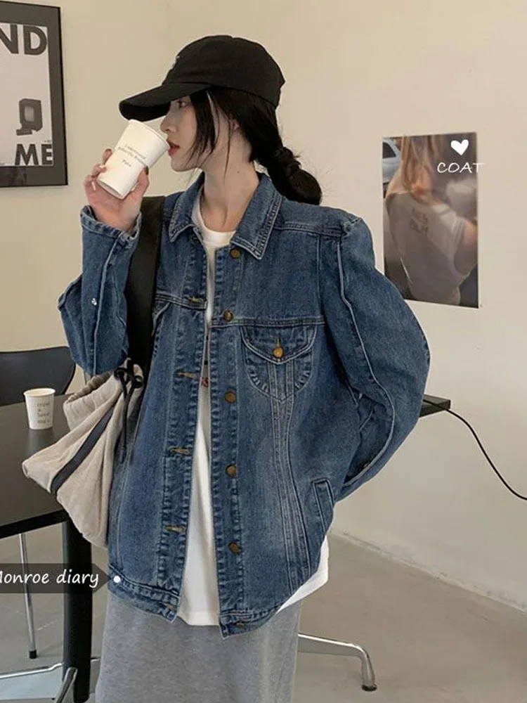 Mid Length Denim Jacket For Women 2024 New Spring New Outerwear Women's Denim Jacket Women's Spring Jacket
Mid Length Denim Jacket For Women 2024 New Spring New Outerwear Women's Denim Jacket Women's Spring Jacket