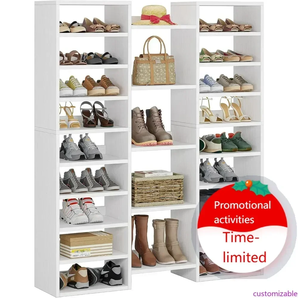14-Tier Shoe Storage Cabinet with 46 Pair Capacity and 22 Open Shelves for Home Organization
14-Tier Shoe Storage Cabinet with 46 Pair Capacity and 22 Open Shelves for Home Organization