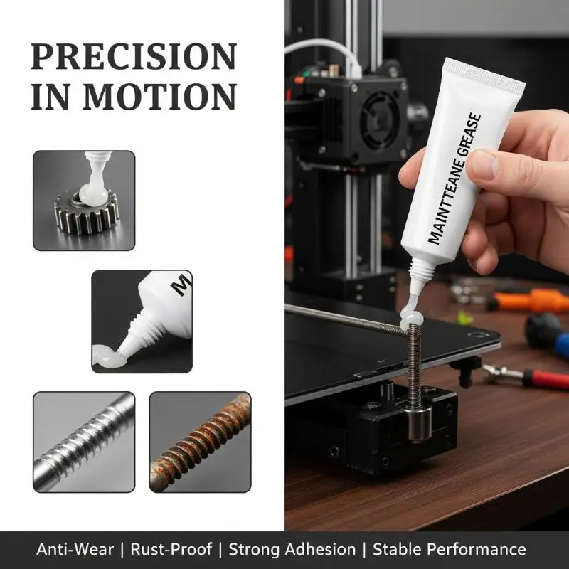 10g 3D Printer Gear Grease Lube Rust-proof Noise-dampening For 3d Printer Reduce Noise Good Lubrication Effect Lubricating Oil
10g 3D Printer Gear Grease Lube Rust-proof Noise-dampening For 3d Printer Reduce Noise Good Lubrication Effect Lubricating Oil