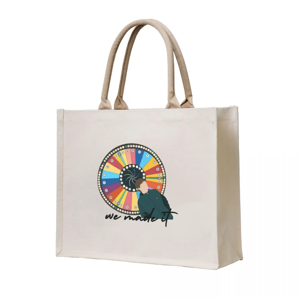 We Made It Wheel Tote Bag personalized tote bag reusable shopping bag Beach Women's bags
We Made It Wheel Tote Bag personalized tote bag reusable shopping bag Beach Women's bags