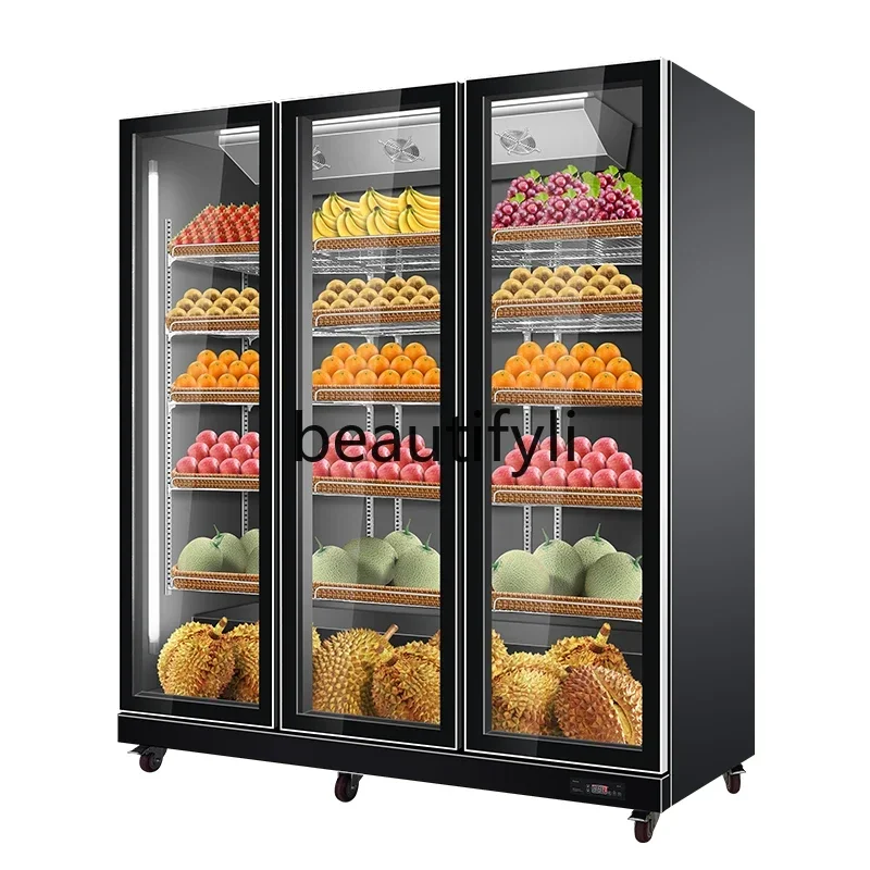 Лидер продаж, шкаф для хранения фруктов, коммерческий трехдверный холодильник, охлаждение овощного ветра, витрина
Лидер продаж, шкаф для хранения фруктов, коммерческий трехдверный холодильник, охлаждение овощного ветра, витрина