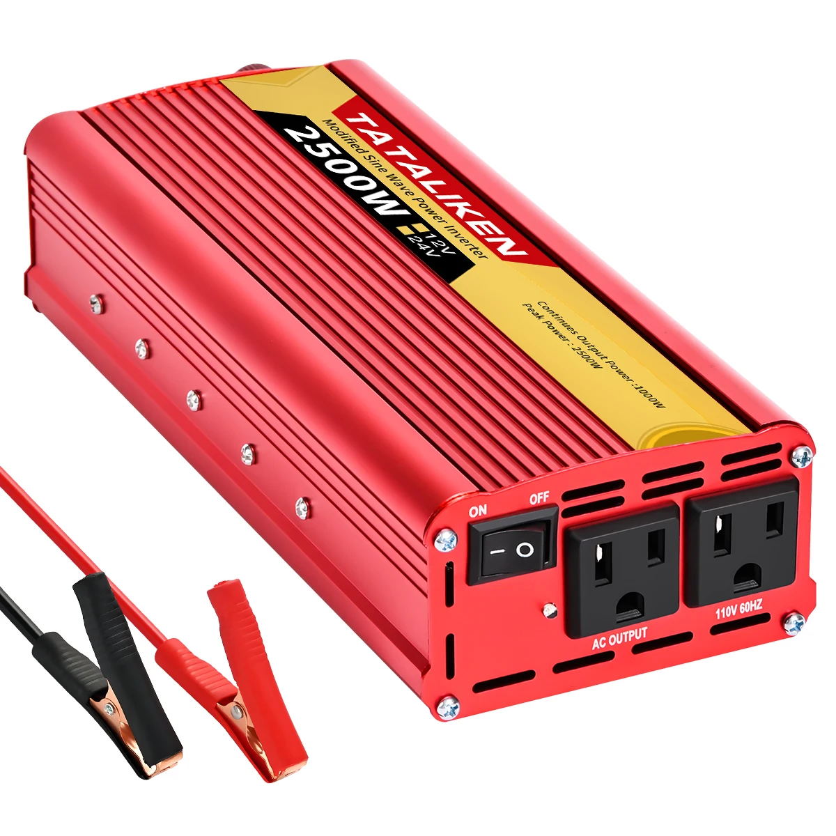 Inverters 12V, 24V 60HZ 600W 1500W 2000W 2500W, portable vehicle-mounted household frequency converter, universal socket
Inverters 12V, 24V 60HZ 600W 1500W 2000W 2500W, portable vehicle-mounted household frequency converter, universal socket