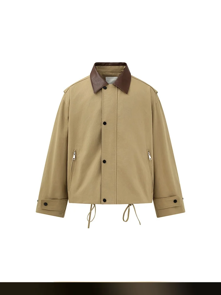American Retro Splice Color Contrast Collar Workwear Jaet Men's Loose Barn Sle Outerwear Autumn Street Cool
American Retro Splice Color Contrast Collar Workwear Jaet Men's Loose Barn Sle Outerwear Autumn Street Cool