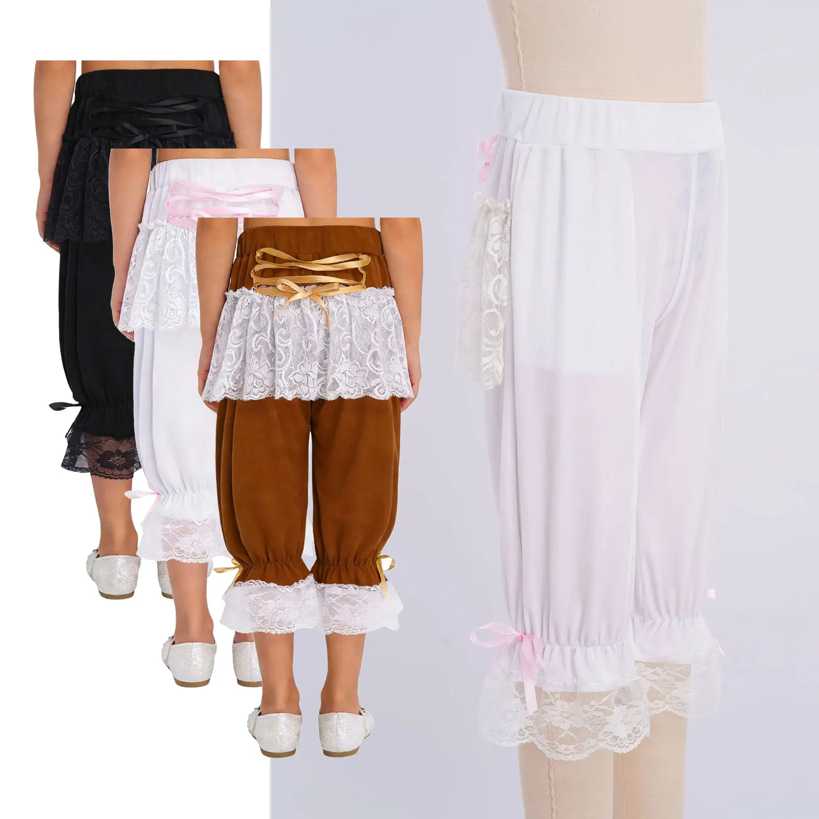 Girls Victorian Lolita Pantaloons Stretchy Floral Lace Ruffle Steampunk Bloomers Underpants Halloween Pirate Cosplay Costumes
Girls Victorian Lolita Pantaloons Stretchy Floral Lace Ruffle Steampunk Bloomers Underpants Halloween Pirate Cosplay Costumes
