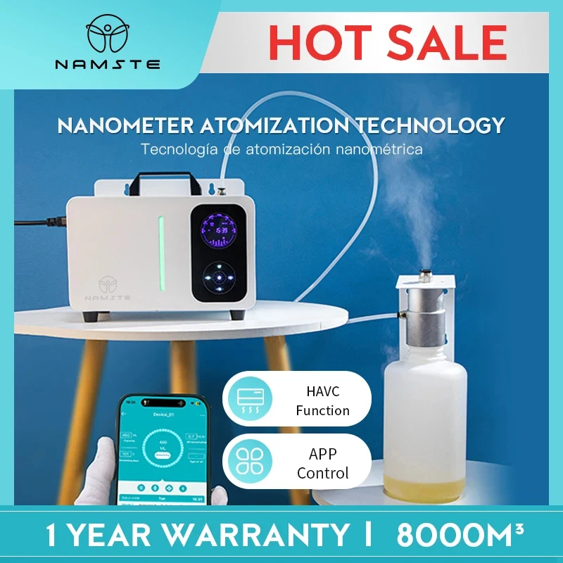 NAMSTE Aroma Diffuser machine Electric Large Fragrance Machine For Home HVAC System Scent Machine APP Control Aroma Diffuse
NAMSTE Aroma Diffuser machine Electric Large Fragrance Machine For Home HVAC System Scent Machine APP Control Aroma Diffuse