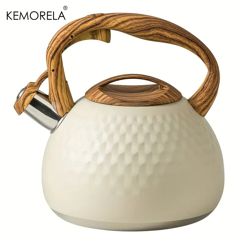 Чайник KEMORELA 3L из нержавеющей стали со свистком и молотком, термостойкий для газовых и индукционных плит, кухонная посуда для кипячения
Чайник KEMORELA 3L из нержавеющей стали со свистком и молотком, термостойкий для газовых и индукционных плит, кухонная посуда для кипячения