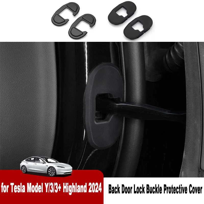 2PCS for Tesla Model Y/3/3+ Highland 2024 Back Door Lock Buckle Silicone Protective Cover ABS Shock Pads Mat Car Accessories
2PCS for Tesla Model Y/3/3+ Highland 2024 Back Door Lock Buckle Silicone Protective Cover ABS Shock Pads Mat Car Accessories