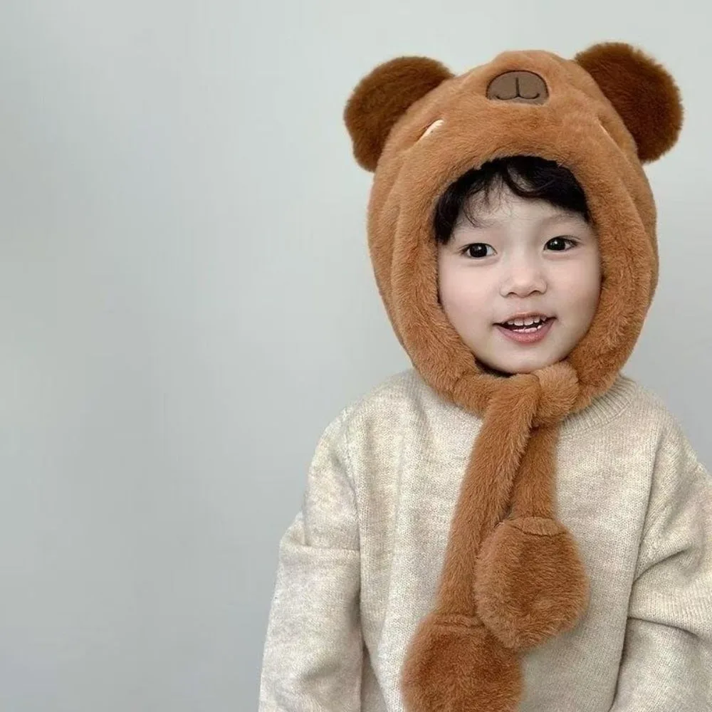 Cute Plush Integrated Hat Scarf Set Warm Windproof Pullover Cap Coldproof Ear Protection Hat Kids
Cute Plush Integrated Hat Scarf Set Warm Windproof Pullover Cap Coldproof Ear Protection Hat Kids