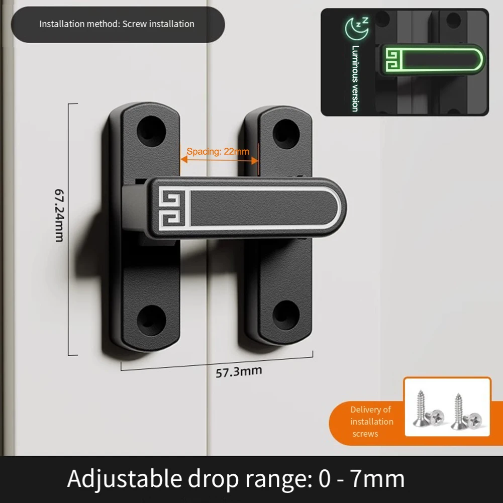 Adjustable Non Perforated Door Lock Surface-Mounted Sliding Door Latch Locking Buckle Door Bolt Multi-purpose Sliding Door Latch
Adjustable Non Perforated Door Lock Surface-Mounted Sliding Door Latch Locking Buckle Door Bolt Multi-purpose Sliding Door Latch
