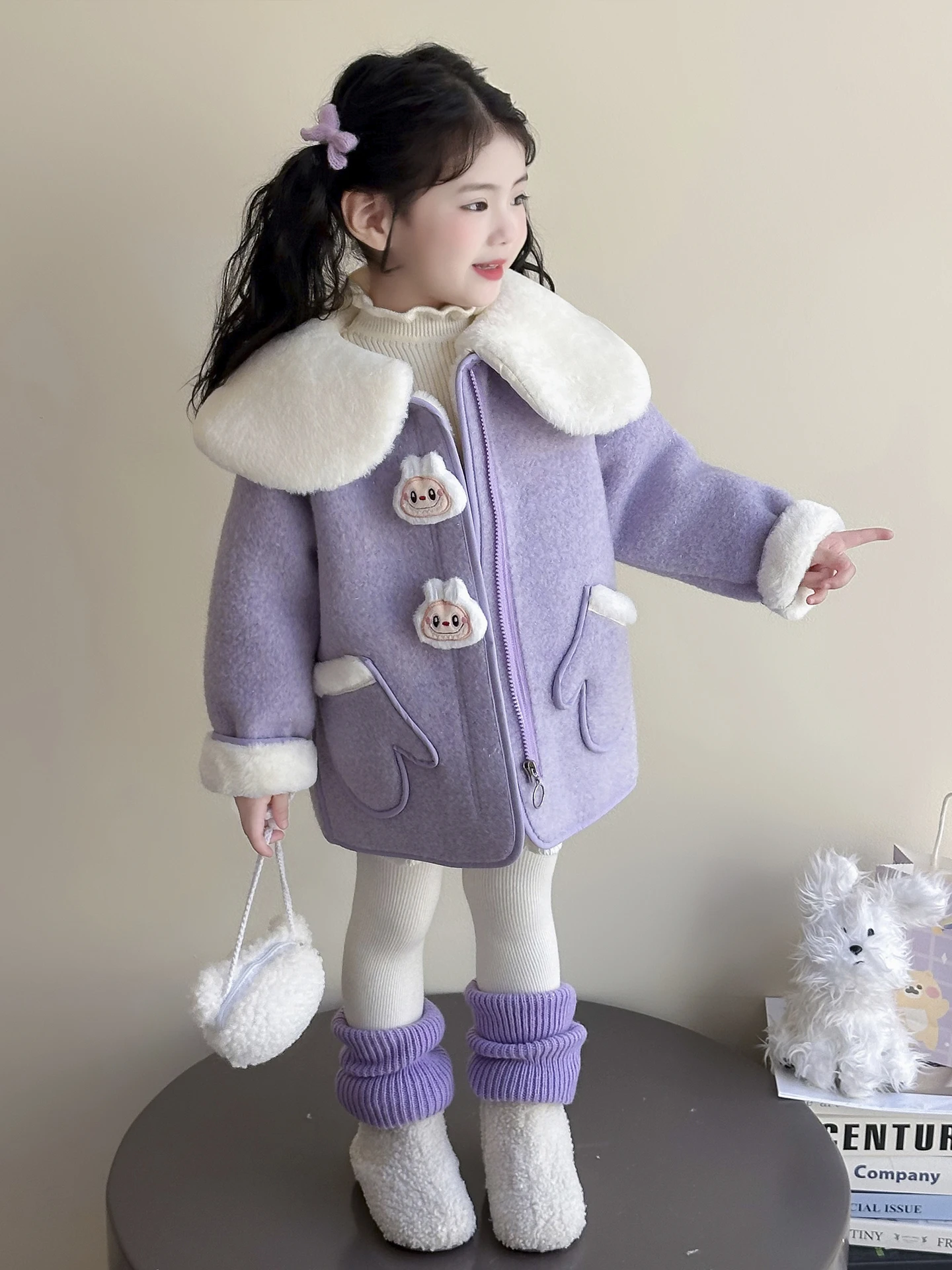 Thiened Fce Warm Coat for Girls Baby Girl Winter Clothes Big Collar Faionable Korean Sle Top Outerwear Long Sve Z...
Thiened Fce Warm Coat for Girls Baby Girl Winter Clothes Big Collar Faionable Korean Sle Top Outerwear Long Sve Z...