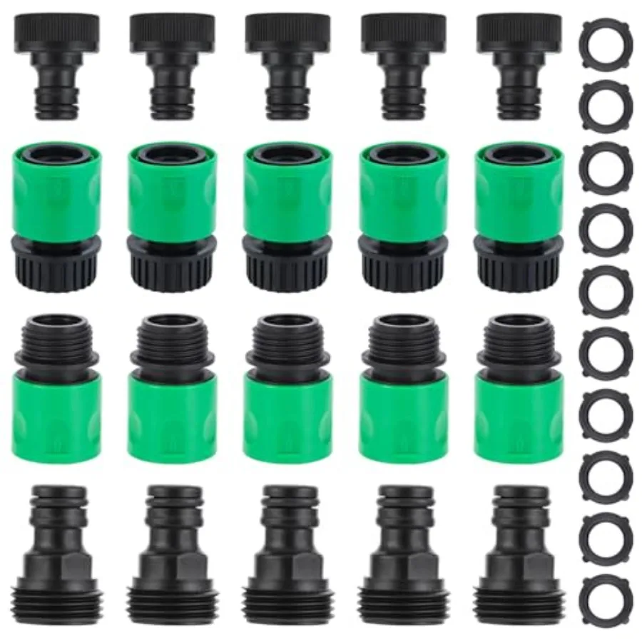 20 Pieces plastic water hose quick connect fittings Garden Hose Quick Connect Fittings Plastic Fitting Adapter for Hose 3/4 Inc
20 Pieces plastic water hose quick connect fittings Garden Hose Quick Connect Fittings Plastic Fitting Adapter for Hose 3/4 Inc
