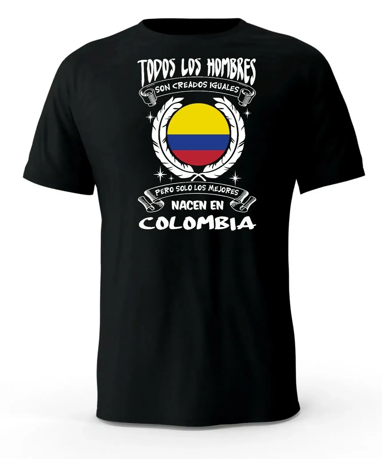 Solo Los Mejores Nacen En Colombia Black T-Shirt Camiseta Men's 100% Cotton Casual T-shirts Loose Top Size S-3XL
Solo Los Mejores Nacen En Colombia Black T-Shirt Camiseta Men's 100% Cotton Casual T-shirts Loose Top Size S-3XL