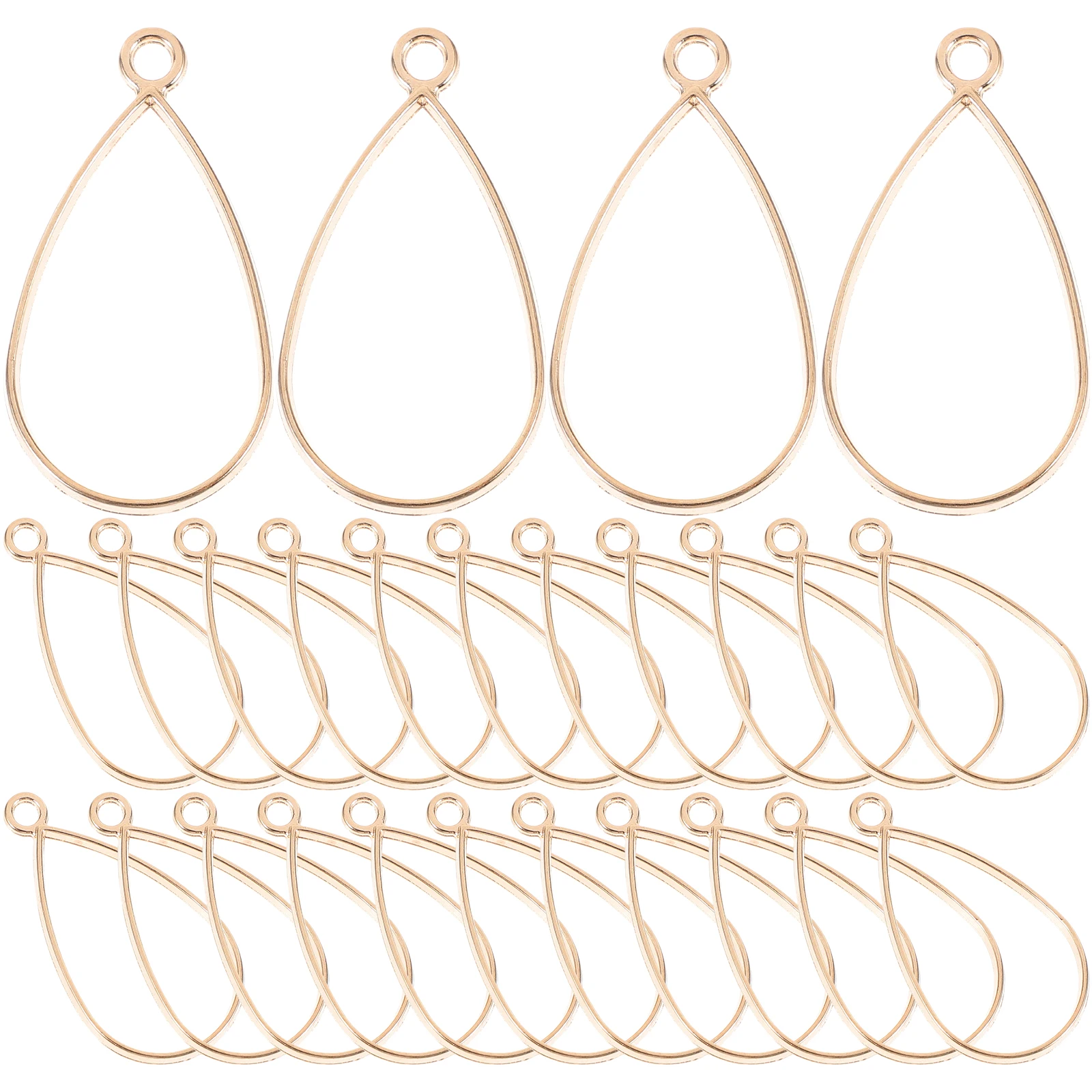 50pcs Water Drop Pendant Necklace Accessories Hollow Bezel Charms for Jewelry Making Resin Bracelet Crafting Alloy Open Back
50pcs Water Drop Pendant Necklace Accessories Hollow Bezel Charms for Jewelry Making Resin Bracelet Crafting Alloy Open Back