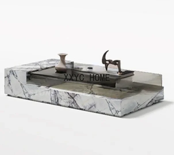 Italian Minimalist Natural Marble Coffee Table TV Cabinet Glass Modern Living Room Small Apartment Light Luxury High Sense
Italian Minimalist Natural Marble Coffee Table TV Cabinet Glass Modern Living Room Small Apartment Light Luxury High Sense