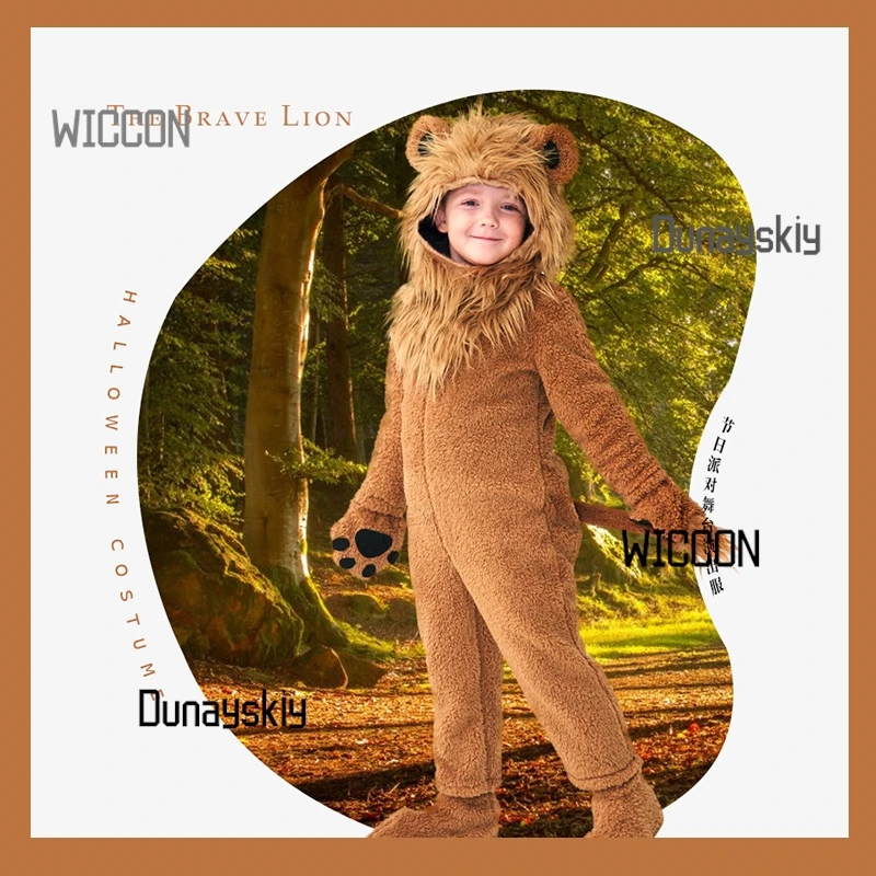 Lion Cub Costume - Plush Animal Jumpsuit with Hood Halloween cosplay party role play Christmas Stage Play Outfit
Lion Cub Costume - Plush Animal Jumpsuit with Hood Halloween cosplay party role play Christmas Stage Play Outfit