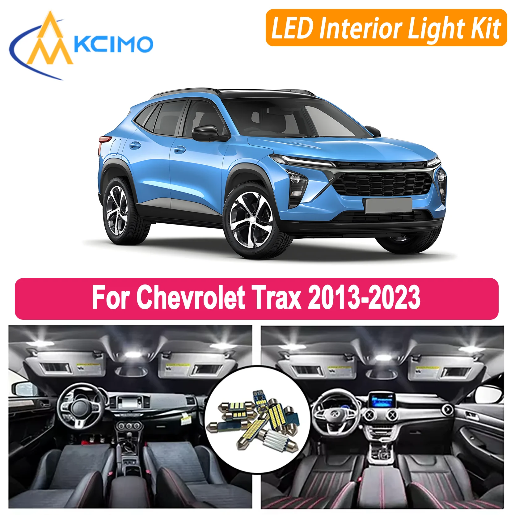Professional Grade LED Interior Kit for Chevrolet Trax 2013-2023 Super Bright Dome Map Trunk Lid Lights
Professional Grade LED Interior Kit for Chevrolet Trax 2013-2023 Super Bright Dome Map Trunk Lid Lights