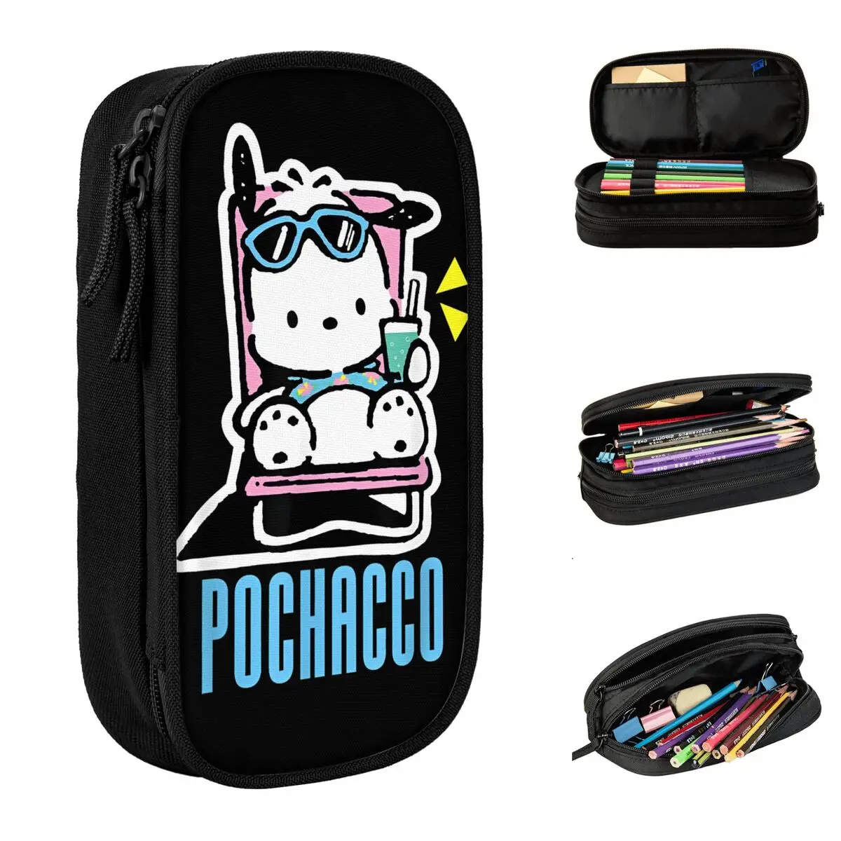 Creative Pochacco Drink Pencil Cases Cartoon Pencilcases Pen Holder for Student Large Storage Bags Office Gift Stationery
Creative Pochacco Drink Pencil Cases Cartoon Pencilcases Pen Holder for Student Large Storage Bags Office Gift Stationery
