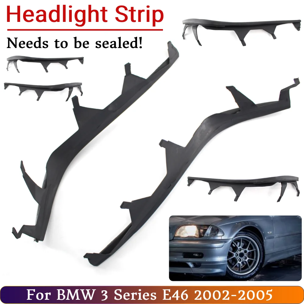 Накладки на переднюю верхнюю фару автомобиля 63126921859 Накладка на фару BMW 3 серии E46 2002-2005 гг.
Накладки на переднюю верхнюю фару автомобиля 63126921859 Накладка на фару BMW 3 серии E46 2002-2005 гг.