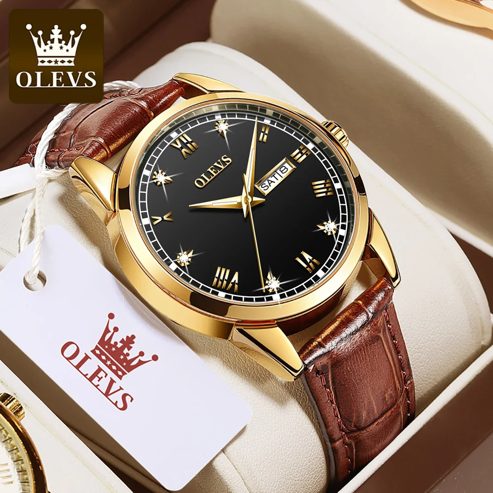 OLEVS Luxury Quartz Watch for Men Top Brand Gold Waterproof Date Clock Sport Watches Men Diamond Wristwatch Relogio Masculino
OLEVS Luxury Quartz Watch for Men Top Brand Gold Waterproof Date Clock Sport Watches Men Diamond Wristwatch Relogio Masculino