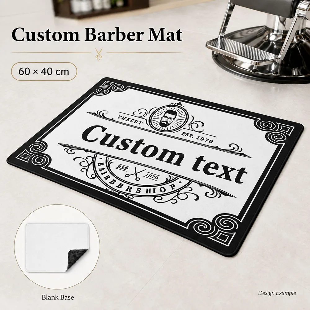 Barber Floor Mat Custom Logo Salon Entrance Rug Non Slip Barber Shop Carpet Hair Studio Decor Beauty Shop Door Mat
Barber Floor Mat Custom Logo Salon Entrance Rug Non Slip Barber Shop Carpet Hair Studio Decor Beauty Shop Door Mat