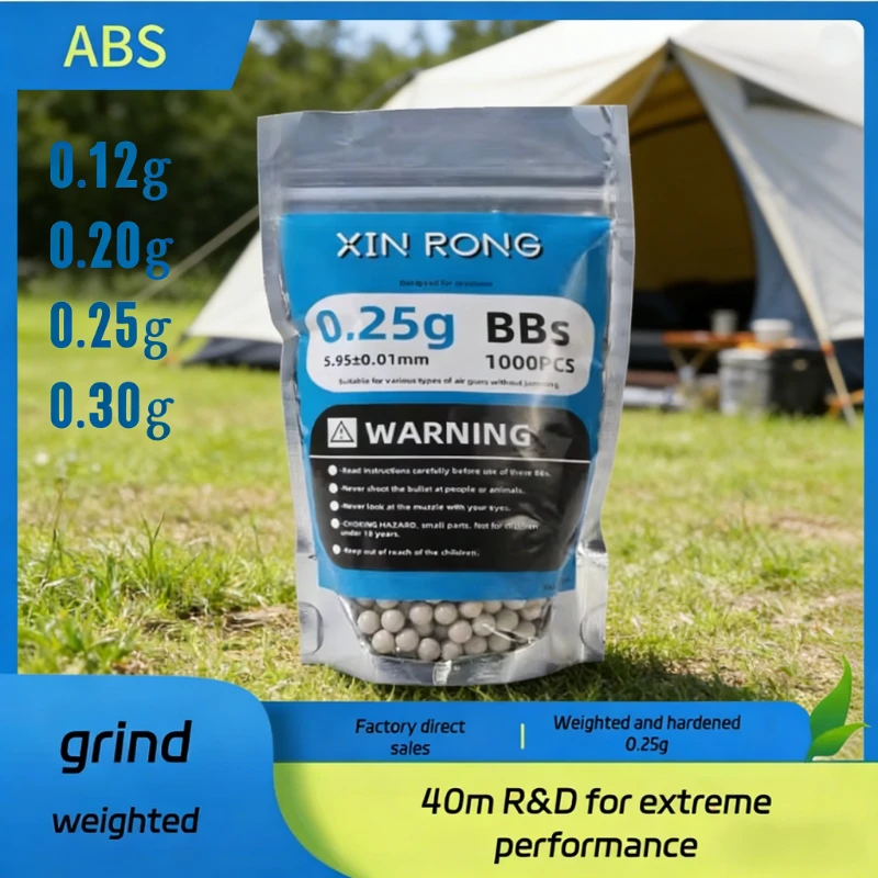 Premium 6mm Airsoft BBs Pellets 0.2g High Precision for Shooting Toy Guns
Premium 6mm Airsoft BBs Pellets 0.2g High Precision for Shooting Toy Guns