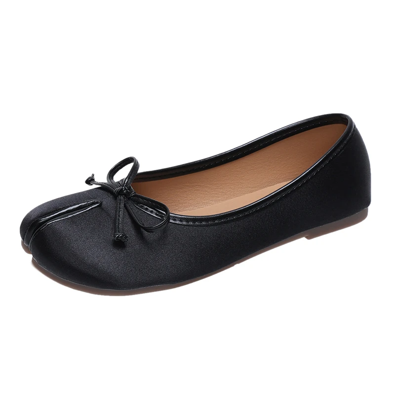 2026 New Women Split Toe Ballet Flats Bowknot Leather Round Toe Ballerina Shoes Low Heel Slip on Loafers Casual Big Size 35-42
2026 New Women Split Toe Ballet Flats Bowknot Leather Round Toe Ballerina Shoes Low Heel Slip on Loafers Casual Big Size 35-42