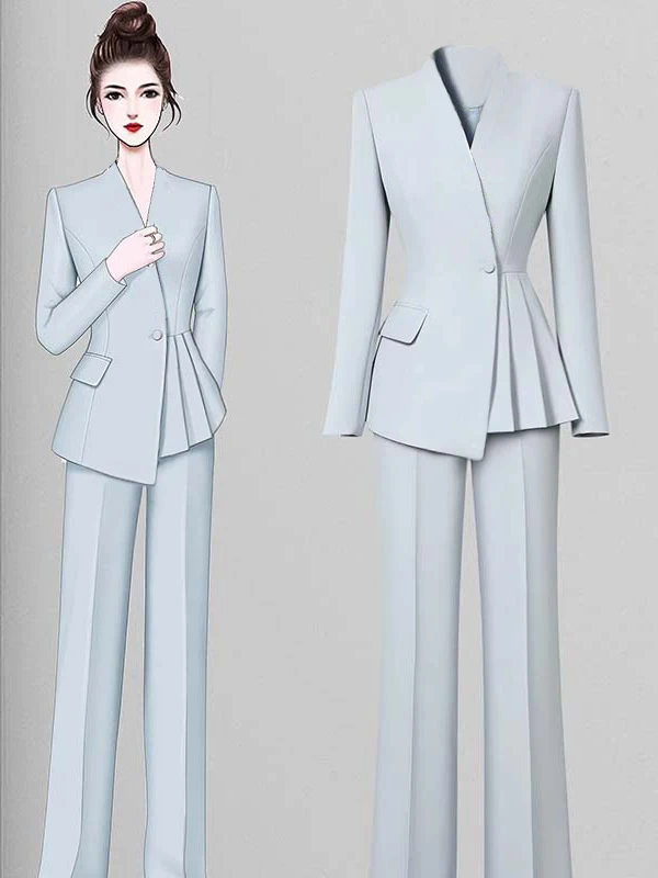 Spring 2026 Women's Professional Suit Two-Piece Set Fashionable Design Workwear Elegant Quality Polyester Long Sleeve round Neck
Spring 2026 Women's Professional Suit Two-Piece Set Fashionable Design Workwear Elegant Quality Polyester Long Sleeve round Neck