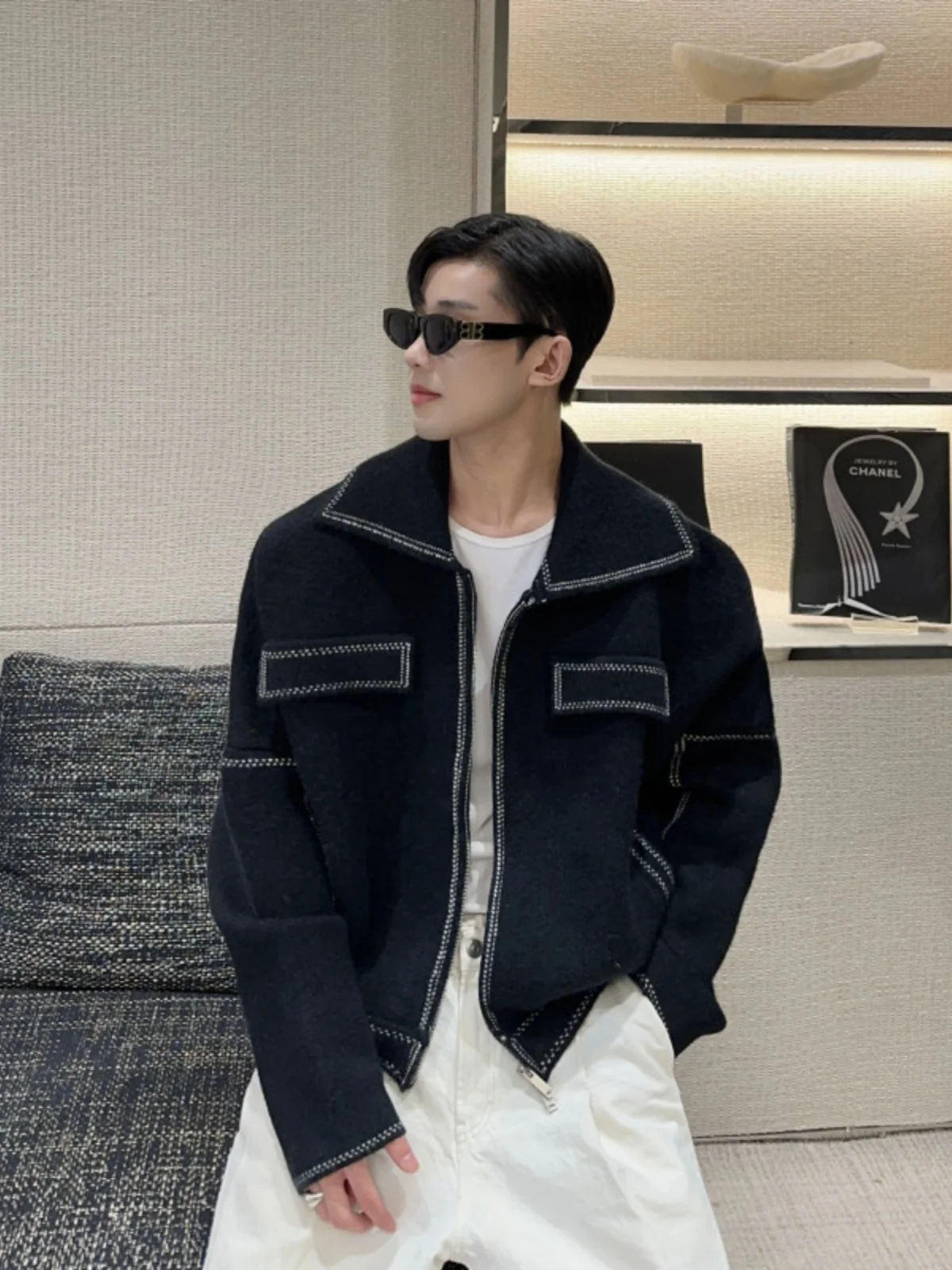 Корейский свободный вязаный свитер Jaet, мужской дизайн, кардиган на молнии, модный универсальный длинный свеч Open irt
Корейский свободный вязаный свитер Jaet, мужской дизайн, кардиган на молнии, модный универсальный длинный свеч Open irt