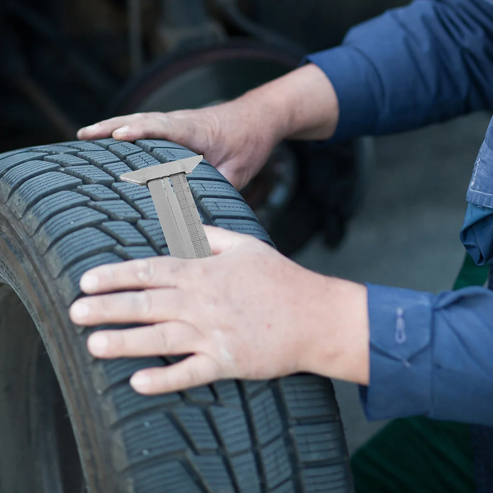 2Pcs Tire Depth Gauge Iron Construction Non-Slip Grip Accurate Vehicle Tire Wear Measurement 0-60mm Range Tread Depth Gauge
2Pcs Tire Depth Gauge Iron Construction Non-Slip Grip Accurate Vehicle Tire Wear Measurement 0-60mm Range Tread Depth Gauge